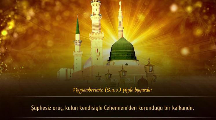 5- Oruç cehennemden koruyan kalkandır