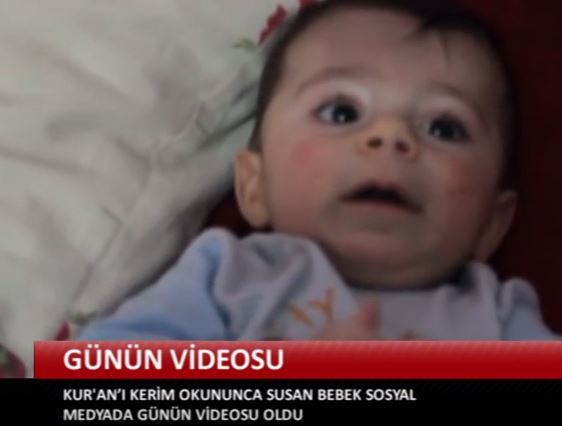 KURAN-I KERİM OKUNUNCA SUSAN BEBEK